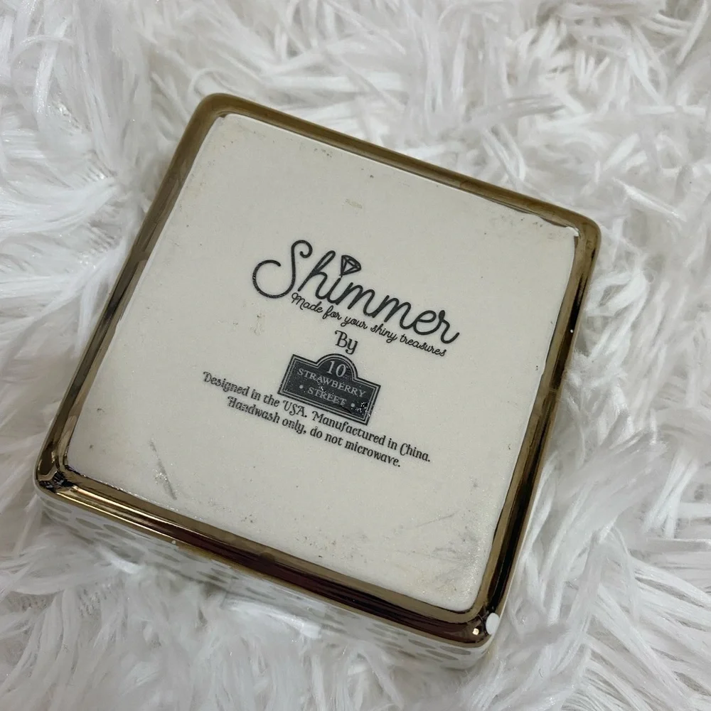 Shimmer Gold and pink Wifey square tray